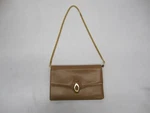 Vtg Gucci Knight Brown Tan Leather Purse Gold Chain Strap Handbag Clutch. Fixed Price $174.97.