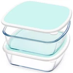 Nutriups Glass Baking Dish With Bpa Free Lids, Mint Green, 2 Pack, 9 X. Fixed Price $51.99.