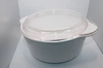 Corningware K-25-B White Casserole Dish Glass Lid 2.3L Vintage. Fixed Price $20.00.