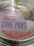 2002 Gs Ez-baker Heavyweight Steel Springform Cake Pans Set Of 3 8.5, 9.5, 10". Fixed Price $16.50.