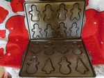 2 Ekco Baking Sheets Christmas & Gingerbread Boy Girl Excellent Free Ship. Fixed Price $36.00.