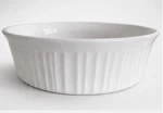 Corningware French White 2.5 Qt Round Fluted Baking Casserole Dish F-1-B Vintage. Fixed Price $14.25.