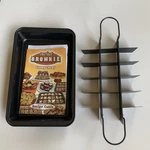 Perfect Brownie Pan Set From Tv With Recipe Book No Stencils.. Fixed Price $14.25.