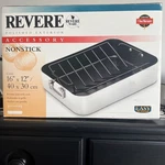 *new *revere Ware *16 12 Roasting Pan & Rack *nonstick *polished Exterior. Fixed Price $178.16.