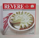 Revere Stainless Ovenware 9" Round Pie Pan 2519X 1.5" Vintage (1989) Nib. Fixed Price $45.89.