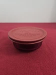 Corningware Visions Ribbed Cranberry (C-16-B) Pint Dish W/ Lid Cover (V-16-PC). Fixed Price $5.00.