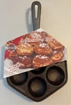Vintage Norpro Cast Iron Aebleskiver Pan Danish Cake Egg Poacher New. Fixed Price $24.99.