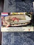 Philippe Richard Kensington Garden Lasagna / Roasting Pan + Rack Nib. Fixed Price $54.99.