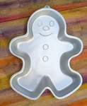 Vintage Wilton Cake Pan Gingerbread Man Baking Aluminum 1985 Jello 2105-2072. Fixed Price $8.87.