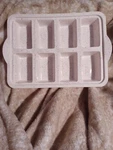Trudeau Small Loaf Pan White Confetti/fuchsia 8 Cavity Baking/dessert. Fixed Price $18.00.