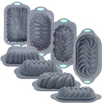 Tongjude 4 Piece Silicone Loaf For Baking, Non-stick Kitchen Oven Bread Pan,. Fixed Price $52.48.
