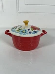 Mini Casserole Dish With Lid Stoneware Mazie Red 14.4 Oz The Pioneer Woman. Fixed Price $12.00.