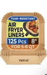Vailnd 8 Brown Paper Air Fryer Liners 125 Pack Disposable Tear-resistant. Fixed Price $19.38.