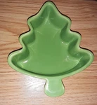 Stonewall Kitchen Cafe Collection Ceramic Christmas Tree Pea Lime Green 5" Dish. Fixed Price $5.99.