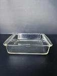 Pyrex Clear Glass Square Easy To Clean Baking Dish Oven Safe Kitchen Cookware. Fixed Price $19.99.
