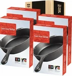 Cast Iron Skillet 12.5 Inches Pre-seasoned Wholesale Lot Of 4 Utopia Kitchen. Fixed Price $119.99.