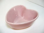 Chantal Heart Bowl Dish Pink Cup 93-HCF Bake Freeze Serve 2004 Stoneware. Fixed Price $26.99.