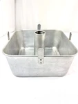 Vtg Square Comet Angel Food Cake Pan 9X4" 2 Pc Aluminum Tube Baking Read Frship. Fixed Price $39.99.