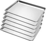6 Pack Half Size Baking Sheet Pan Aluminum Commercial For Oven Freezer Baker. Fixed Price $108.99.