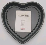 Vtg Original Kaiser Backform La Forme Non Stick Heart Pan 6CUP W/ Recipe Booklet. Fixed Price $18.00.