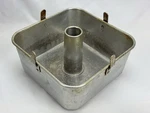Vtg Mirro Square Aluminum 2 Pc Angel Food Cake Pan 9X9X4 5395M Made Usa. Fixed Price $25.00.