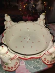 Temptations Christmas Angel 1.5 Quart Decorative Bakeware Centerpiece. Fixed Price $44.99.