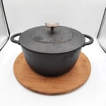 Pioneer Woman Cast Iron Dutch Oven Butterfly Knob Black Timeless Beauty 5QT. Fixed Price $129.99.