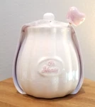 2024 Target Bullseye Valentines White Ceramic Honey Pot W/pink Heart Dipper New. Fixed Price $14.00.