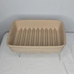 The Pampered Chef Ridged Baker Stoneware Usa 5121. Fixed Price $25.00.