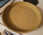 Pampered Chef K076 Stone Deep Dish Baker Pizza Pie Slightly Used Made In Usa. Fixed Price $12.88.