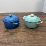 Creuset Stoneware 2 Mini Cocotte Cool Mint Marseille. Fixed Price $52.99.