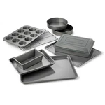 Calphalon 10-PIECE Nonstick Bakeware Set Includes Baking Piece, Silver. Fixed Price $104.88.