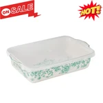 Pioneer Woman Agatha 9X13 Rectangular Baker With Lid Green Baking Dish. Fixed Price $26.99.