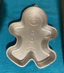 Vtg Wilton Gingerbread Man Cake Pan 1985 No. 2105-2072 Christmas. Fixed Price $18.23.