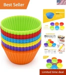 Reusable Silicone Muffin Cups Easy Clean Non-stick Bakeware Set. Fixed Price $15.19.