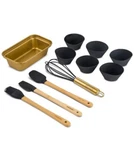Thyme & Table 11 Piece Mini Baking Set Gold Festive Collection Kids Adults. Fixed Price $12.99.