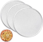3 Pack 12 Inch Seamless Non-stick Aluminum Pizza Mesh Baking Screen For Kitchen. Fixed Price $28.40.