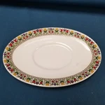 Vtg Royal Doulton England Gravy Boat Oval Tray Fireglow TC1080 Replacement. Fixed Price $6.25.