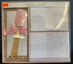 Gartner Studios Kitchen Gift Set List Pad Spatula And 12 Recipe Cards. Fixed Price $8.95.