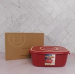 Emile Henry Ceramic Cheese Storage Box, Burgundy - New. Fixed Price $89.95.
