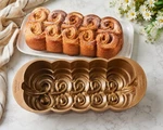 Chicago Metallic Swirl Loaf Pan 10 Cup Decorative Cake Mold Bakeware. Fixed Price $45.00.