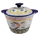 Temp-tations Baking Dish Old World Confetti Round Covered 5IN Lid PPP-SQ-819494. Fixed Price $18.99.
