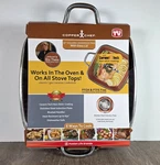 New In Box Copper Chef 11" Square Casserole Pan With Glass Lid 3. Fixed Price $49.95.
