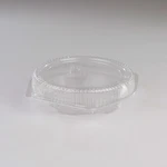 Detroit Forming 9" Clear Round Plastic Hinged Deep Pie Container - 100 Per Case. Fixed Price $58.28.