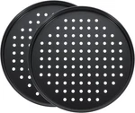 Uxcell 2PCS Pizza Pan With Holes, 11" Non-stick Tray For Oven. Fixed Price $28.12.