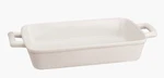 Hic Rectangular Lasagna Pan With Handles, Fine White Porcelain. Fixed Price $42.29.