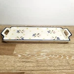 Temp-tations Old World By Tara Baking Serving Tray Platter With Handles 19-7/16". Fixed Price $26.21.