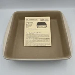 The Pampered Chef Square Baker Family Heritage Stoneware #1315 Traditions. Fixed Price $39.99.
