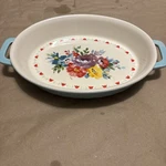 Pioneer Woman Sweet Romance Blossoms X 10.75 Oval Stoneware Casserole Baker. Fixed Price $21.85.