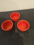 Chantal Stoneware Ramekins 1 Cup .24 Ltr Bowls 93-RM08 Red Euc. Fixed Price $14.00.